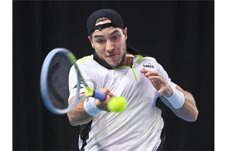 Die deutsche Nummer eins im Davis-Cup-Team: Jan-Lennard Struff. Foto: Laurie Dieffembacq/BELGA/dpa