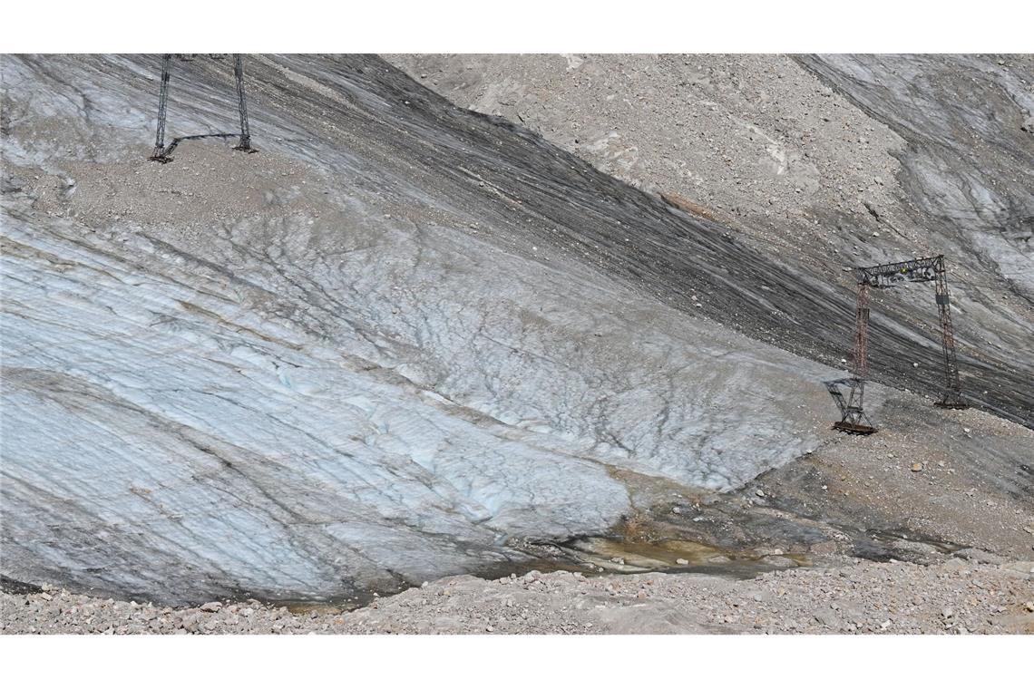 Die deutschen Gletscher sind stark zurückgegangen - wie hier auf dem Zugspitzplatt. (Illustration)