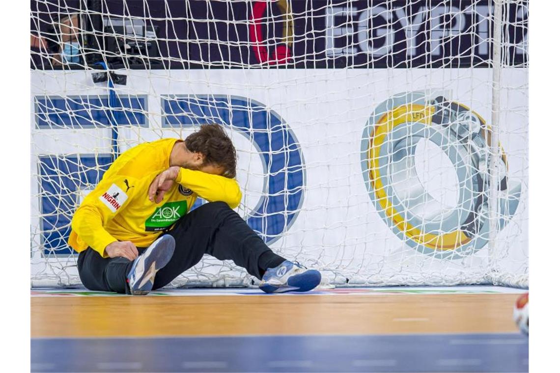 Deutsche Handballer ohne Torwart Wolff gegen Schweden Die deutschen Handballer spielen gegen Schweden ohne Torwart Andreas Wolff. Foto: Sascha Klahn/dpa