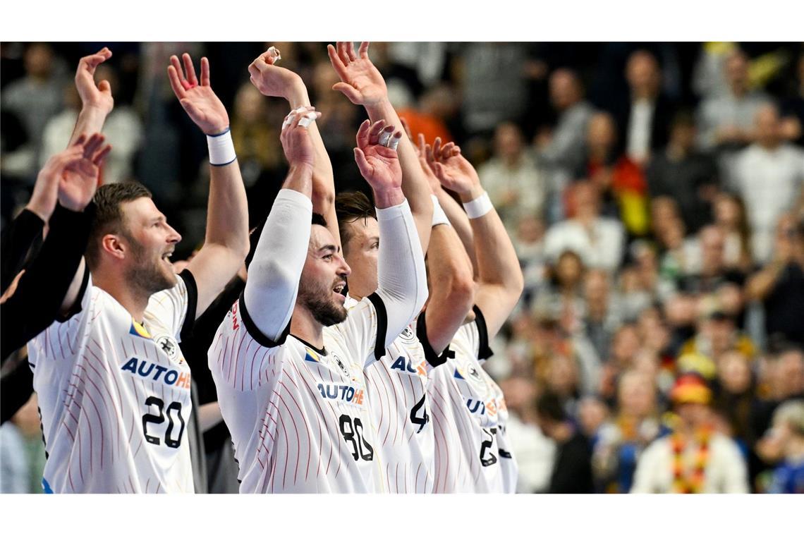 Die deutschen Handballer wollen das Halbfinale erreichen.