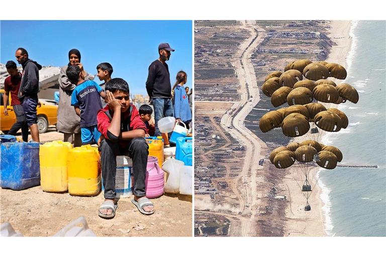Die deutschen Hilfsflüge für die Menschen im Gazastreifen haben begonnen. (Archivbilder)