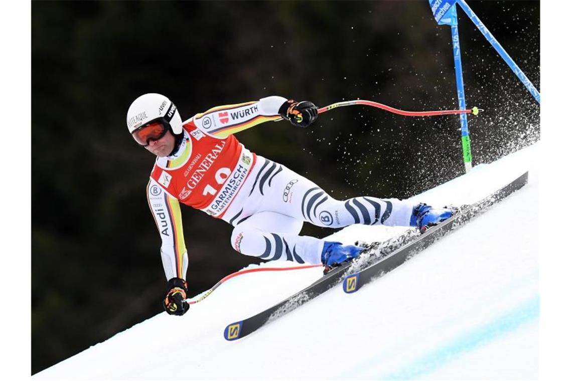 Die deutschen Hoffnungen im Super-G liegen unter anderem auf Romed Baumann. Foto: Angelika Warmuth/dpa