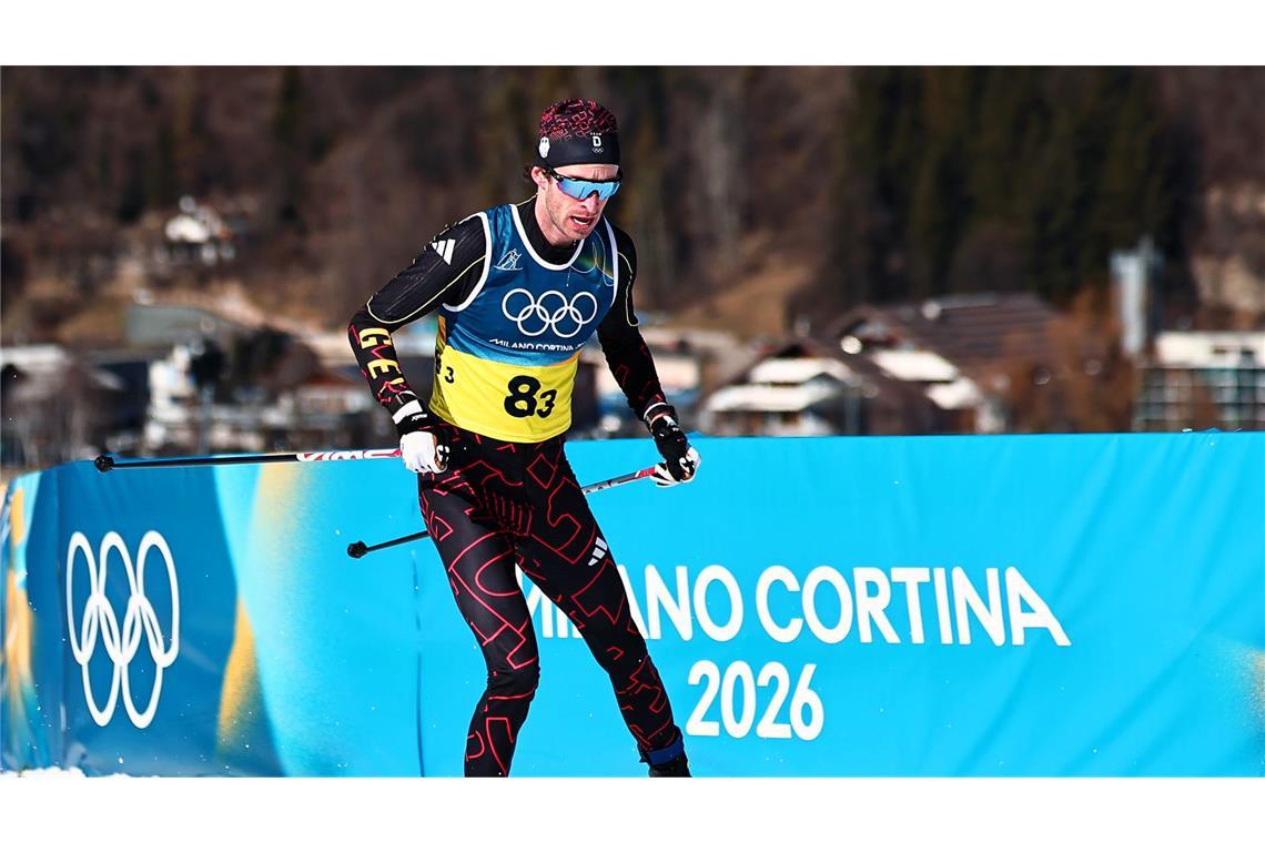 Die deutschen Langläufer um Florian Notz konnten nicht in den Kampf um Edelmetall eingreifen.