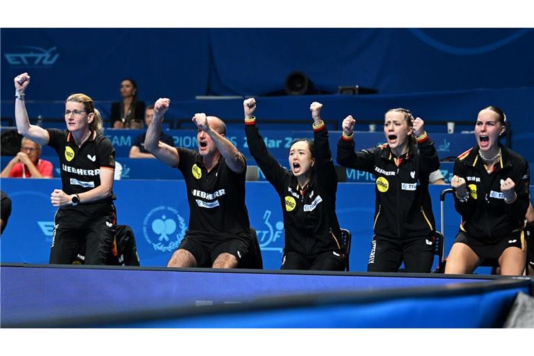 Die deutschen Tischtennis-Frauen haben den EM-Titel gewonnen.