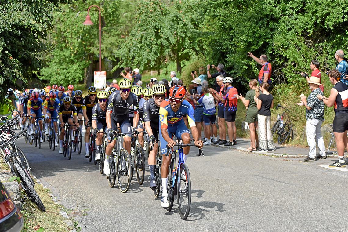 Die Deutschlandtour in der Region. Archivfoto: Tobias Sellmaier