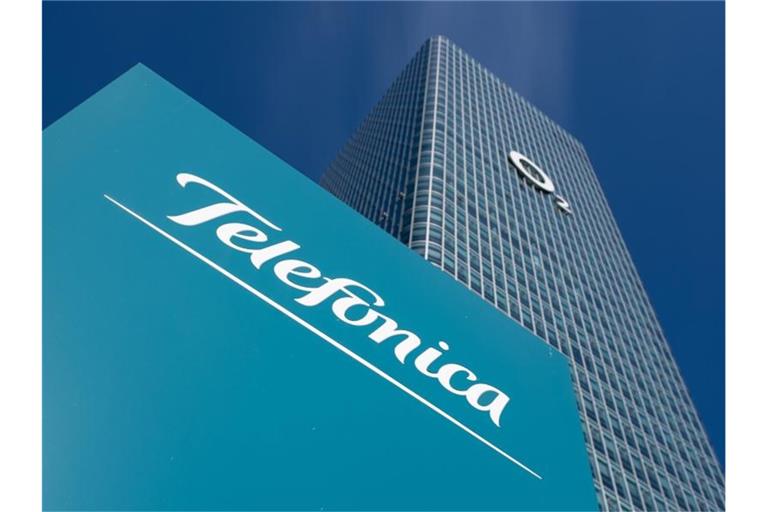 Die Deutschlandzentrale von Telefónica am Uptown-Hochhaus in München. Foto: Sven Hoppe/dpa