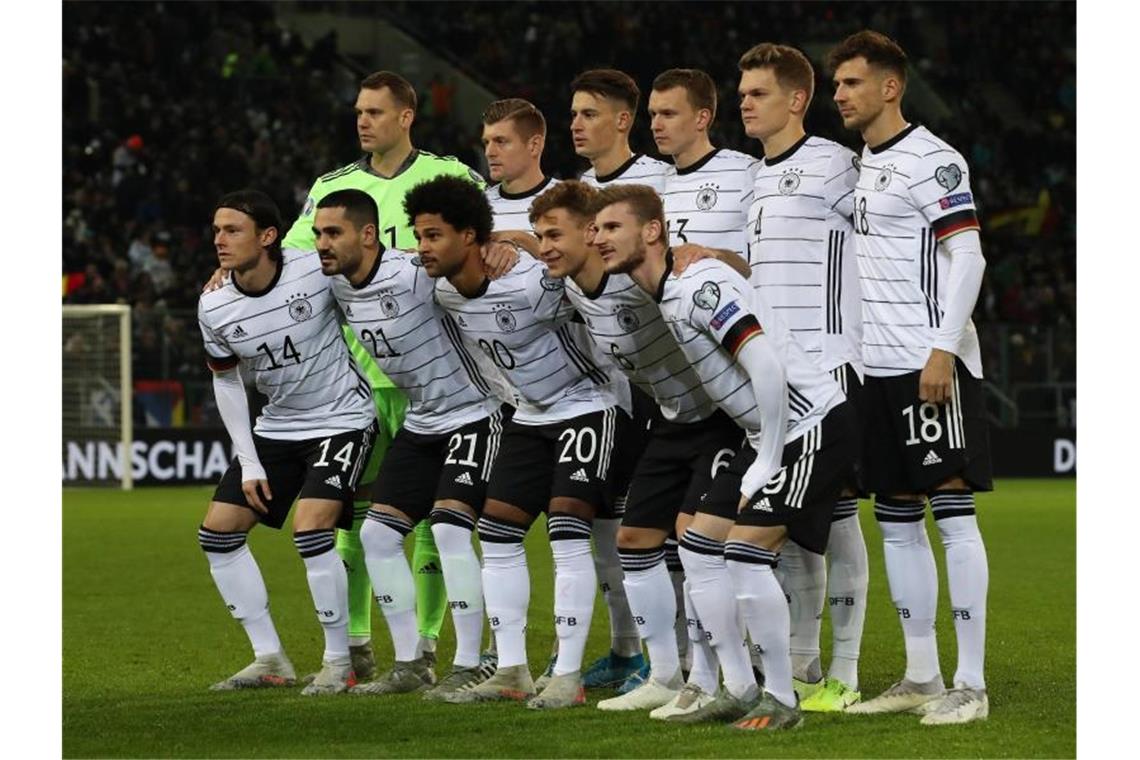 EM 2020: ZDF zeigt erstes DFB-Spiel Die DFB-Elf trifft bei der EM 2020 zuerst auf Frankreich. Foto: Christian Charisius/dpa