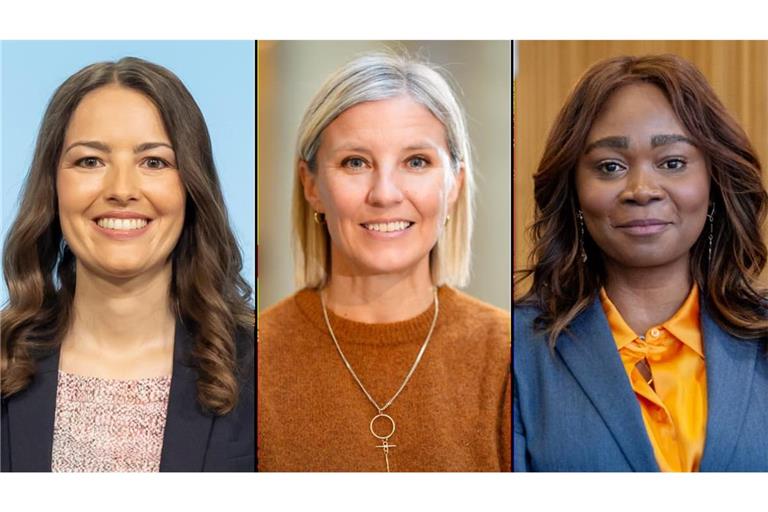 Die drei Frauen im Daimler-Truck-Vorstand (von links): Finanzchefin Eva Scherer, CEO Karin Radström und die neue Personalchefin und Arbeitsdirektorin Yvonne Bettkober.