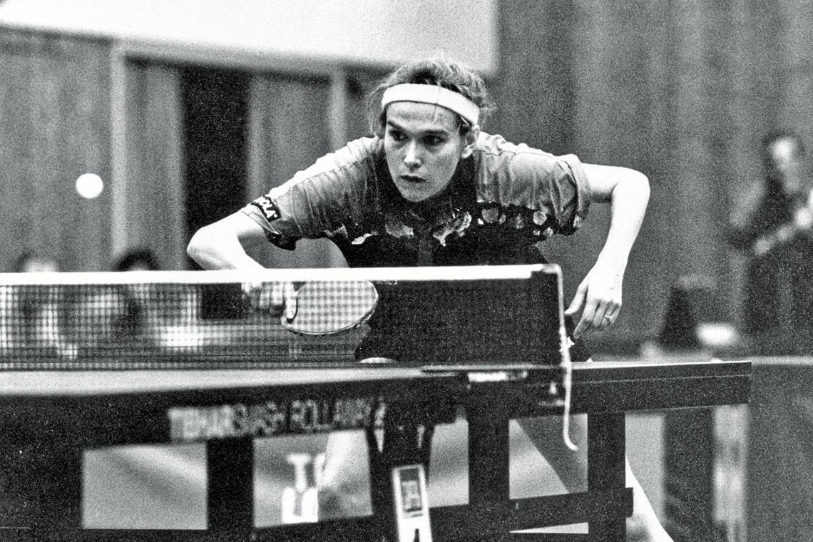 TTV Burgstetten: Höhenflüge, Weltstars und weite Reisen Die dreifache Europameisterin Bettine Vriesekoop war einer der Stars beim Lady Cup des TTV Burgstetten. Archivfoto: Jörg Fiedler