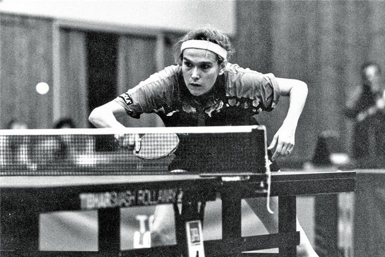 Die dreifache Europameisterin Bettine Vriesekoop war einer der Stars beim Lady Cup des TTV Burgstetten. Archivfoto: Jörg Fiedler