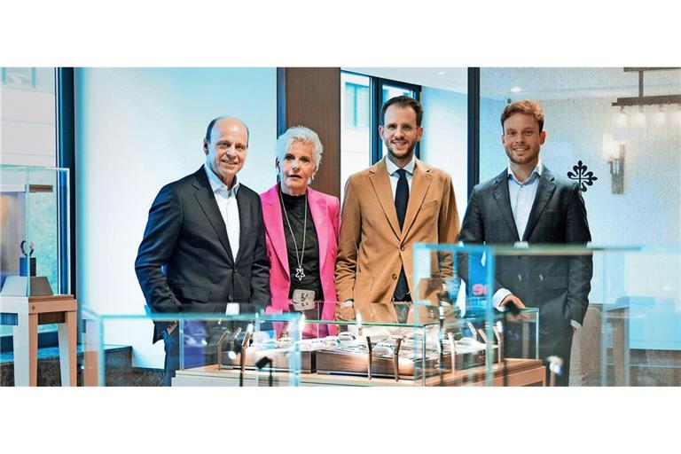 Die dritte und vierte Generation im Familienunternehmen (von links): Jochen Möhrle, seine Schwester Monika Kaden, Alexander Kaden und Felix Möhrle