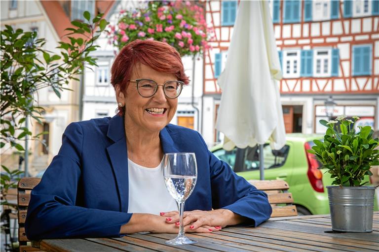 Die Eckkneipe Kunberger hat’s Inge Gräßle angetan. Dort hat sie nach dem Lockdown-Ende ihr erstes Essen auswärts genossen.Foto: A. Becher