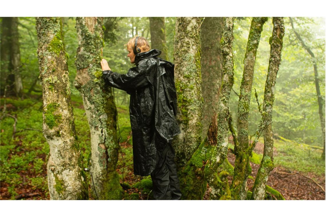 Die Eclat-Komponistin Kirsten Reese bei der Recherche