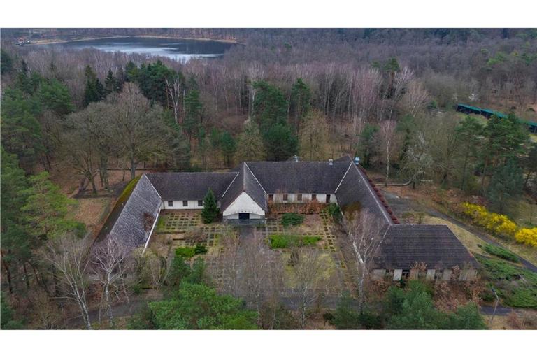 Die ehemalige Villa von Reichpropaganda-Minister Joseph Goebbels auf dem Areal am Bogensee,