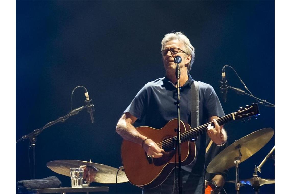 Die englische Rocklegende Eric Clapton. Foto: Nicolas Armer/dpa