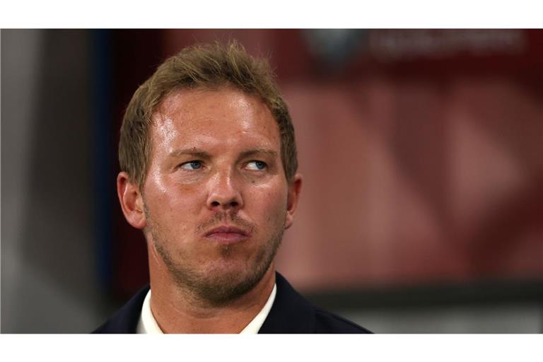 Die Enttäuschung ist dem Bundestrainer Julian Nagelsmann in das Gesicht geschrieben.