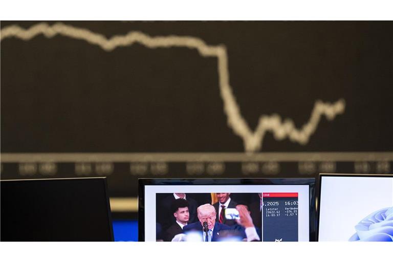 Die Entwicklungen des Dax haben auch etwas mit US-Präsident Trump zu tun. (Archivbild)