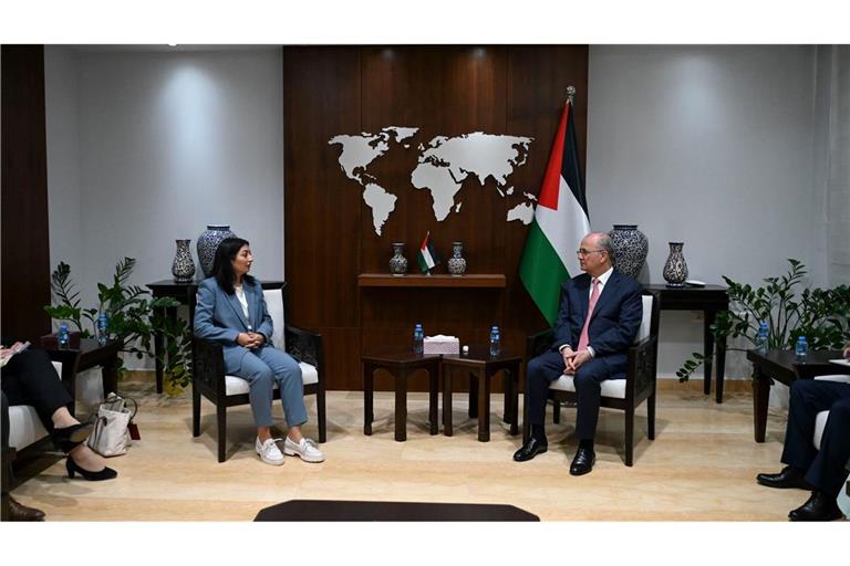 Die Entwicklungsministerin, Reem Alabali Radovan (SPD), hatte Ende August den Ministerpräsidenten der Palästinensischen Autonomiebehörde, Mohammed Mustafa, in Ramallah besucht.  (Archivfoto)