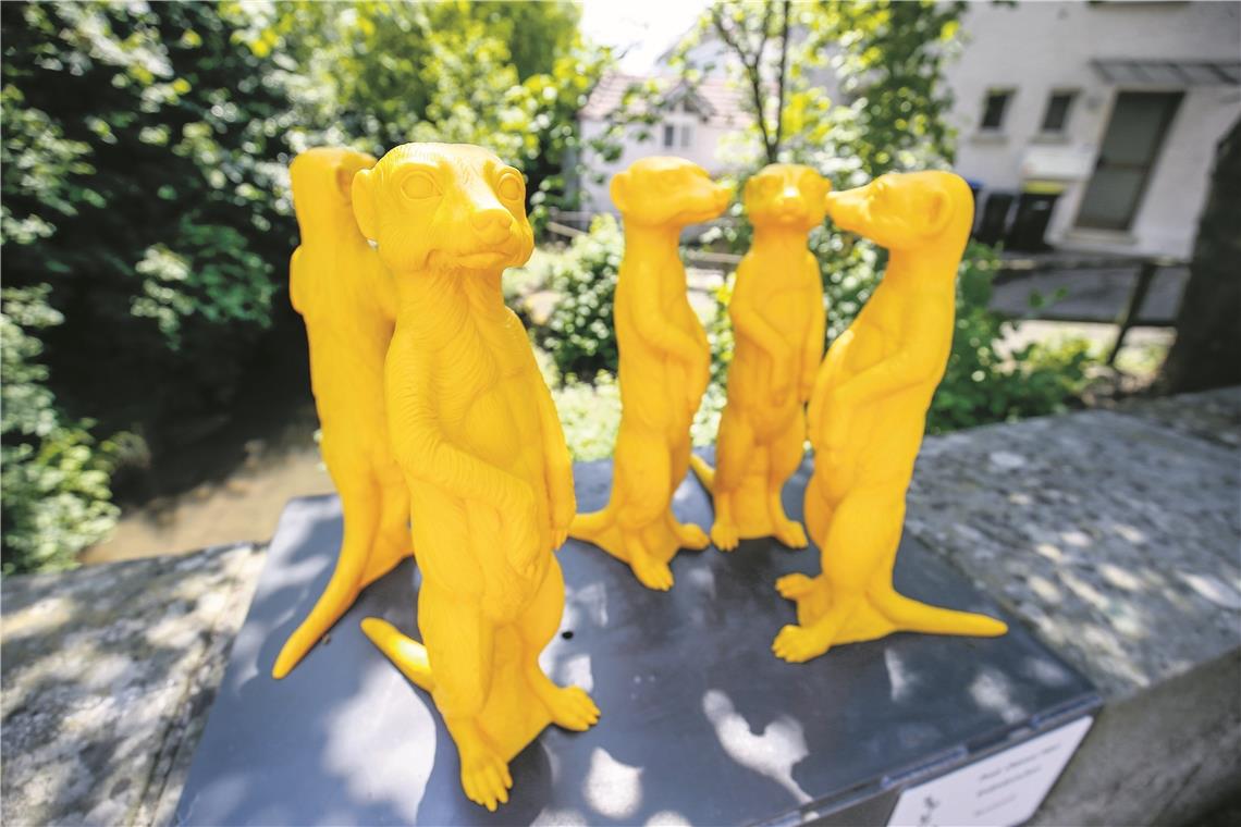Die Erdmännchen von Ottmar Hörl waren Publikumslieblinge im aktuellen Skulpturenpfad, aber auch Ziel von Dieben. Archivfoto: A. Becher