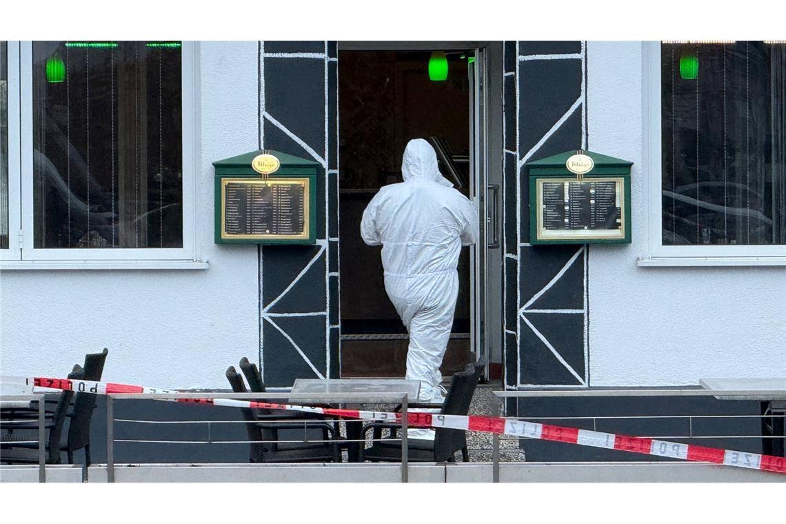 Die Ermittlungen vor Ort laufen.