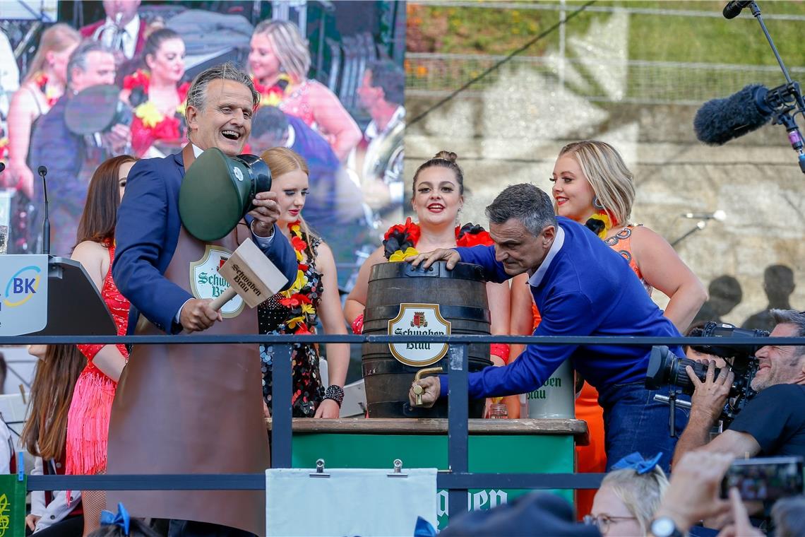 Die Eröffnungsrede und der Fassanstich beim Backnanger Straßenfest waren für das...