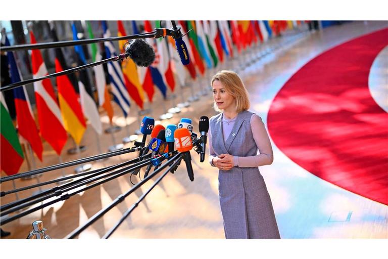 Die EU-Außenbeauftragte Kaja Kallas fordert wesentlich mehr Unterstützung für die Ukraine – doch viele europäische Staaten sträuben sich.