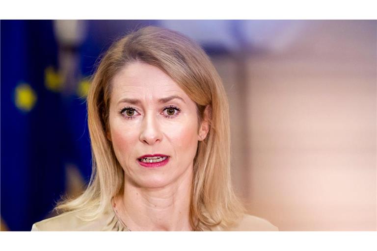 Die EU-Außenbeauftragte Kaja Kallas pocht auf eine Beteiligung der EU an den Friedensverhandlungen.