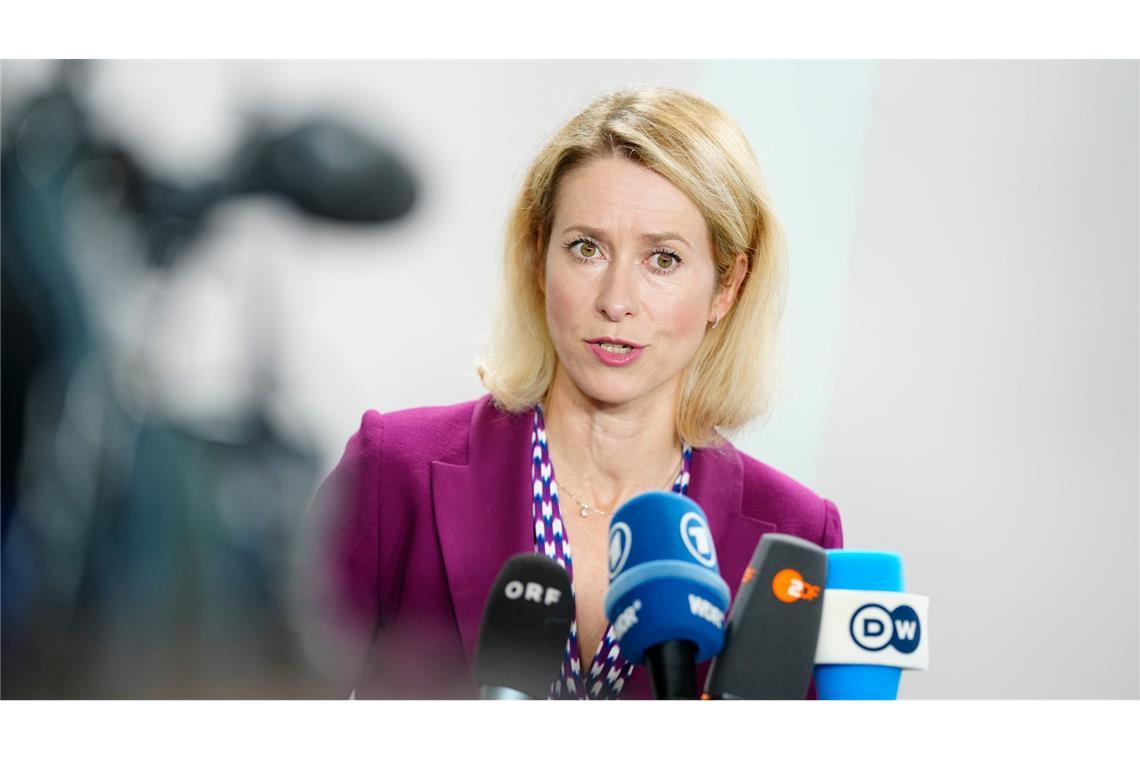 Die EU-Außenbeauftragte Kallas appelliert an die Bundesregierung, die Pläne für europäische Handelssanktionen gegen Israel zu unterstützen oder andere Druckmittel vorzuschlagen. (Archivbild)