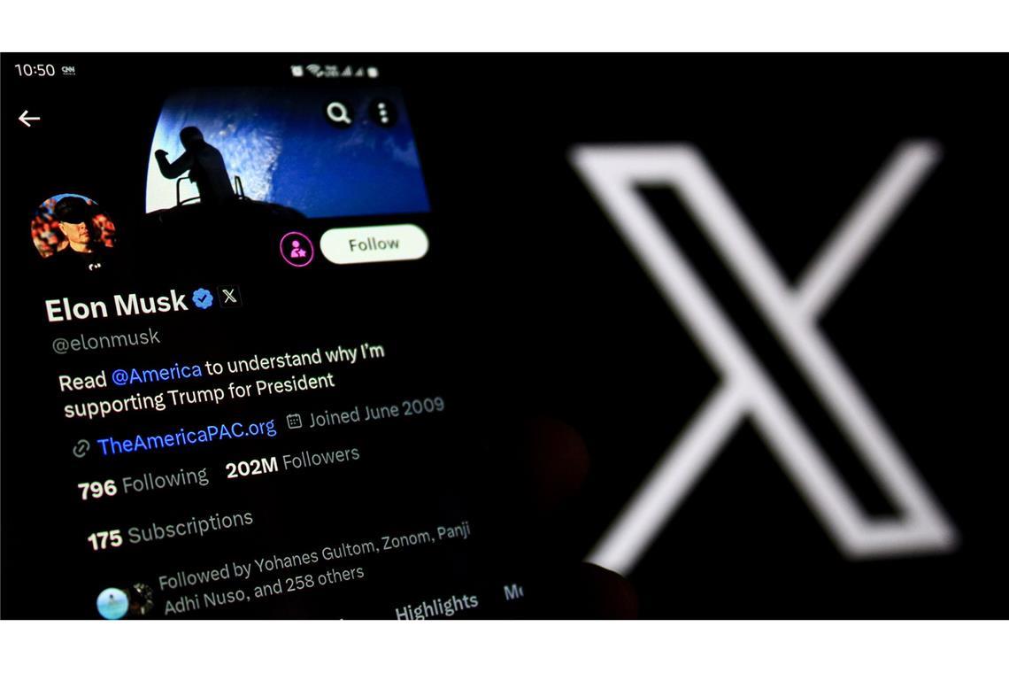 EU-Kommission: Musk darf Meinung äußern Die EU-Kommission ermittelt gegen X.