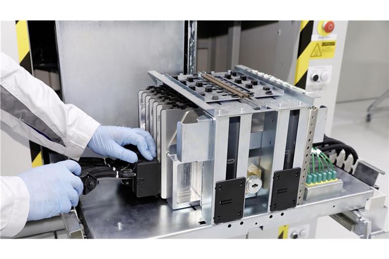 Die europäischen Ausbaupläne zur Batteriefertigung sind zuletzt stark eingebremst worden. 
Im Bild: die Batteriezellen-Entwicklung bei VW in Salzgitter.