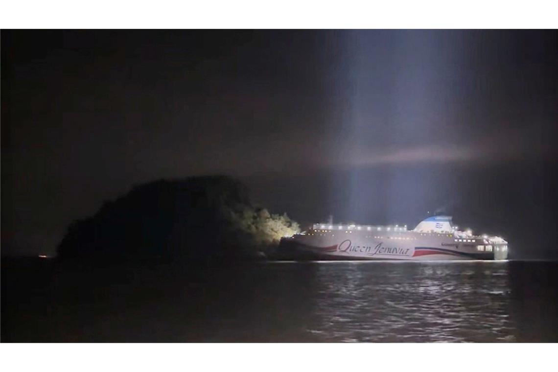 Die Fähre lief auf Grund.