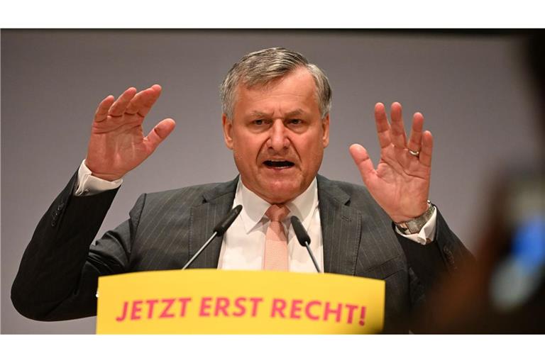 Die FDP verleihe mit ihrem Wahlprogramm der Forderung nach staatlicher Verschlankung deutlichen Nachdruck, betont der Landesvorsitzende Hans-Ulrich Rülke. (Archivbild)