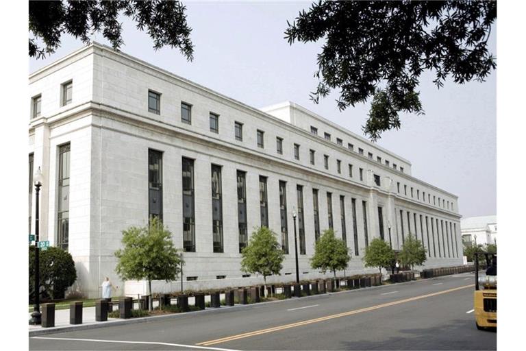 Die Fed hat den Leitzins im Juli gesenkt. Foto: Matthew Cavanaugh/EPA/Archiv