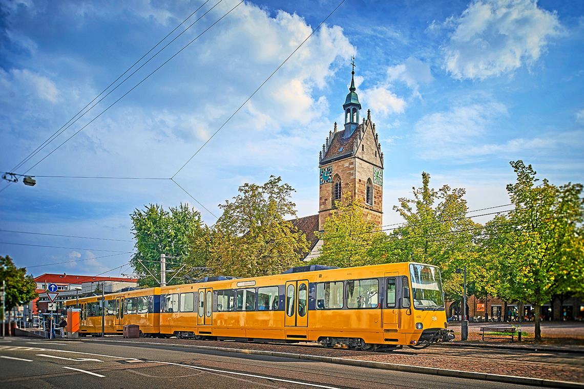 Die Fellbacher Stadtbahn wurde auch beschädigt. Archivfoto: Dirkkittelberger