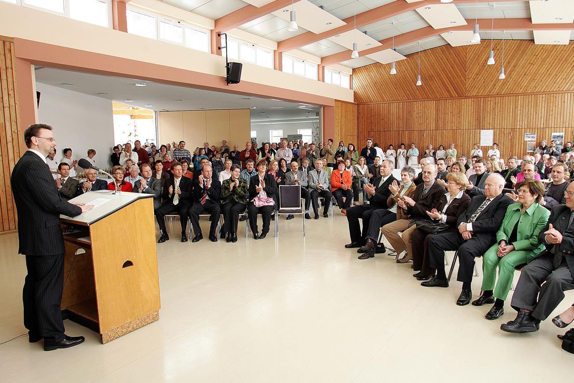 Die Festhalle Althütte wurde vor bald 20 Jahren eingeweiht. Archivfoto: Andrea Wahl