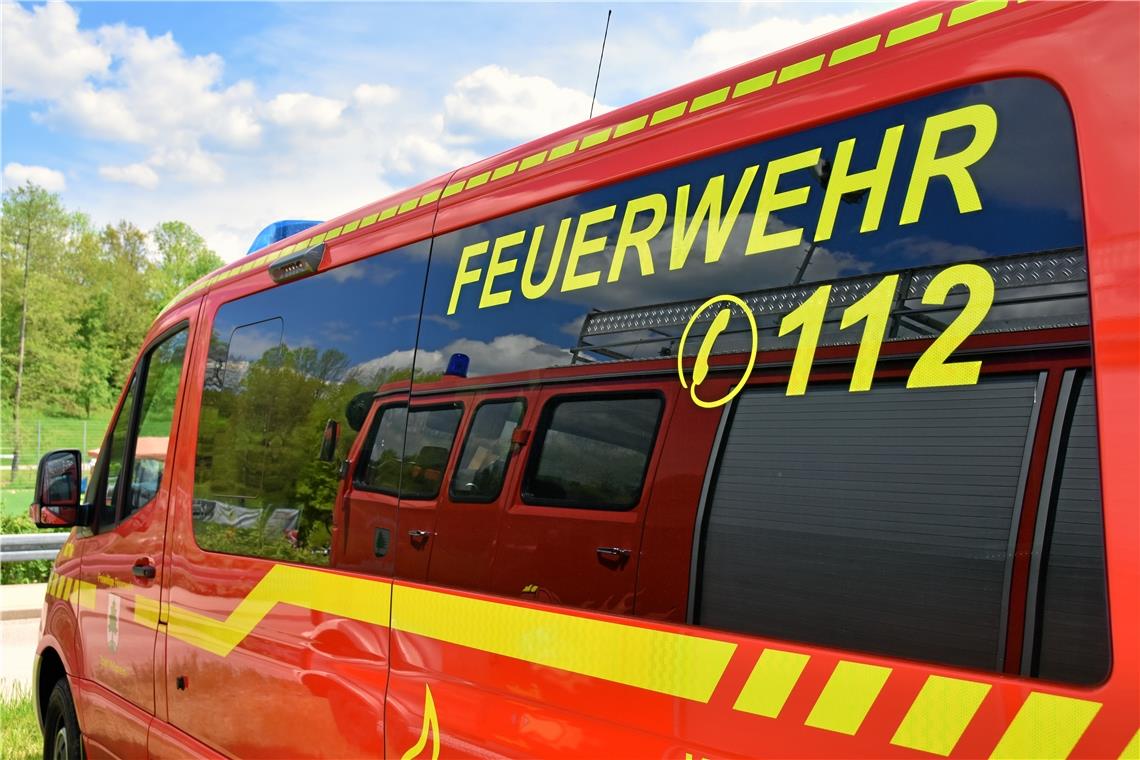 Die Feuerwehr Auenwald war mit rund 30 Einsatzkräften vor Ort.Symbolfoto: Tobias Sellmaier