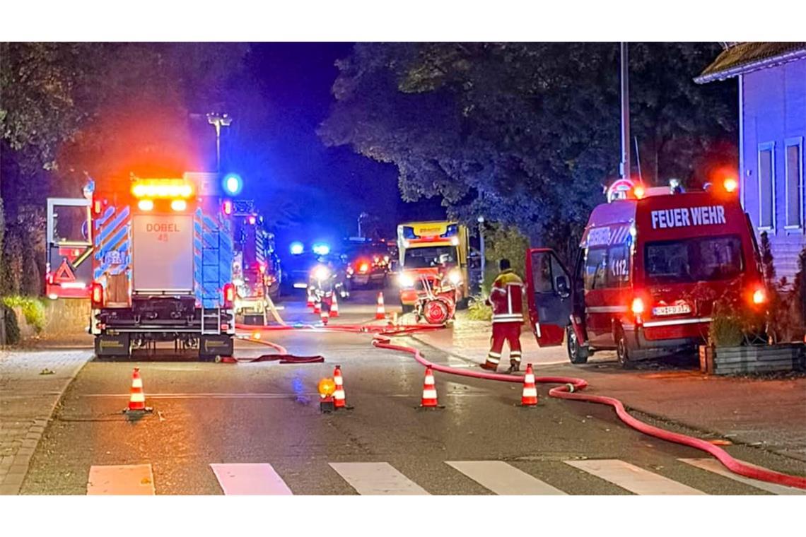 Die Feuerwehr war an einer Reha-Klinik in Dobel im Einsatz.