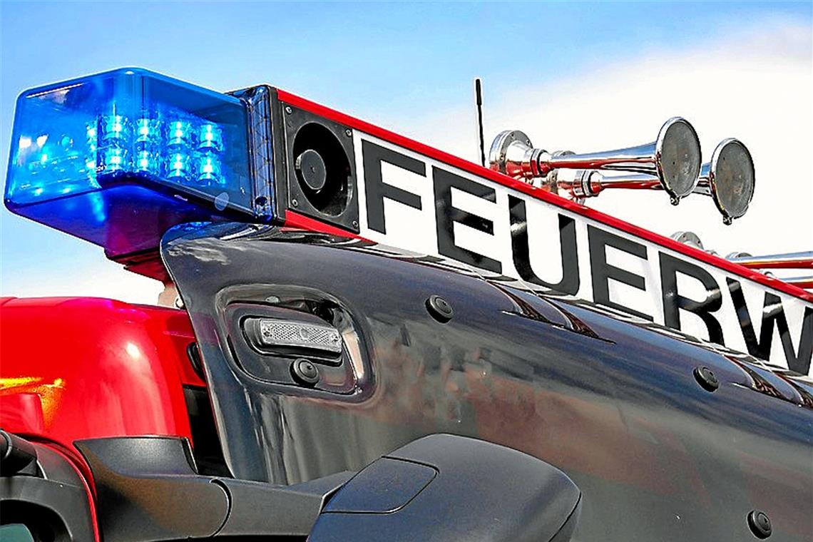 Die Feuerwehr war in Kleinaspach mit zehn Mann im Einsatz. Symbolfoto: Comofoto/Stock-Adobe