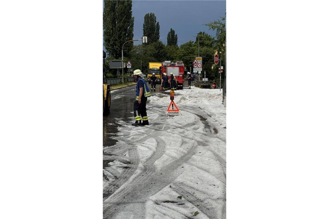 Die Feuerwehr war in Sipplingen am Dienstag wegen eines Unwetters gefordert.