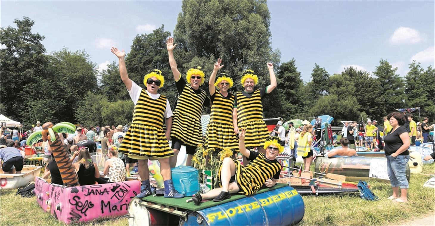Teilnehmerrekord bei Murr-Regatta Die „Flotten Bienen“ sind das erste Mal am Start.