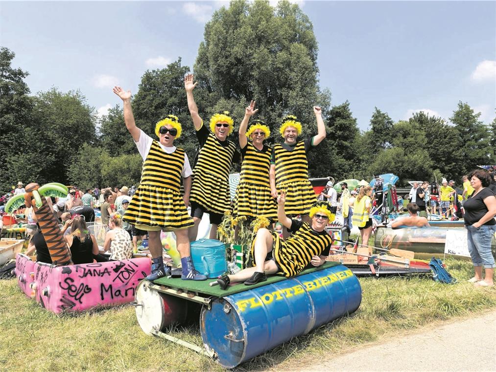 Teilnehmerrekord bei Murr-Regatta Die „Flotten Bienen“ sind das erste Mal am Start.