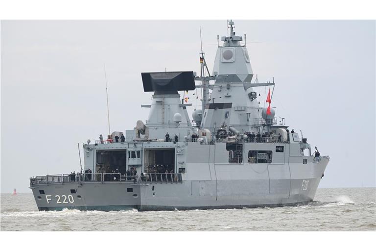 Die Fregatte "Hamburg" ist im Rahmen einer Nato-Mission unterwegs.