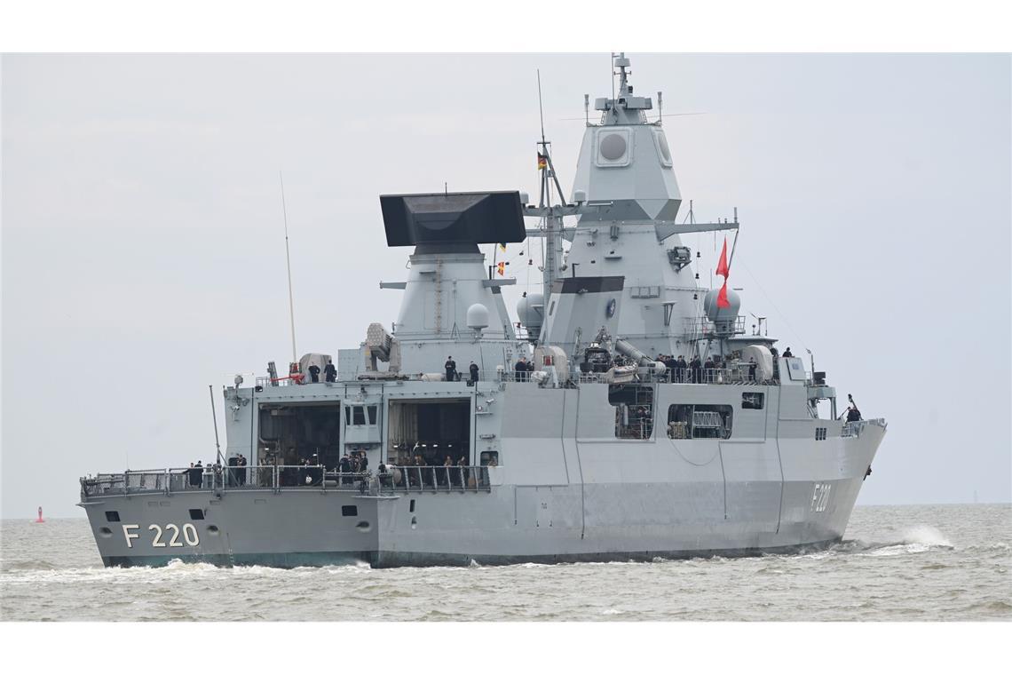 Drohnenalarm vor dänischem EU-Gipfel - Bundeswehr im Einsatz Die Fregatte "Hamburg" ist im Rahmen einer Nato-Mission unterwegs.