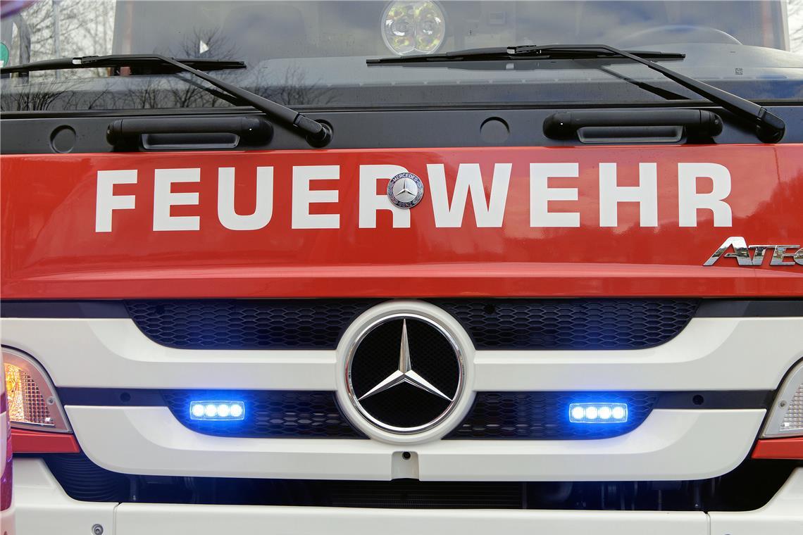 Die Freiwillige Feuerwehr Aspach war mit 35 Einsatzkräften vor Ort. Symbolfoto: Jörg Fiedler