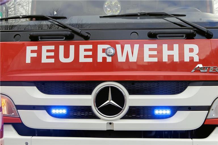 Die Freiwillige Feuerwehr Aspach war mit 35 Einsatzkräften vor Ort. Symbolfoto: Jörg Fiedler