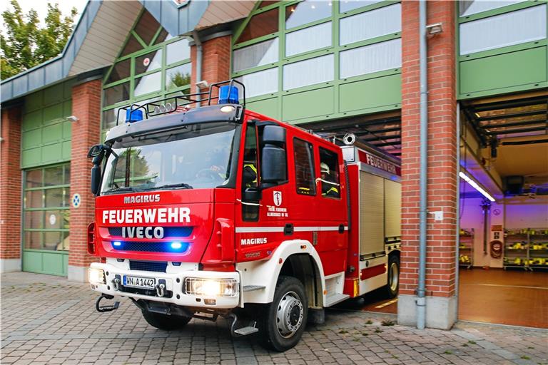 Die Freiwillige Feuerwehr der Gemeinde Allmersbach im Tal ist gut aufgestellt. Doch das Gerätehaus hat Defizite. Foto: A. Becher