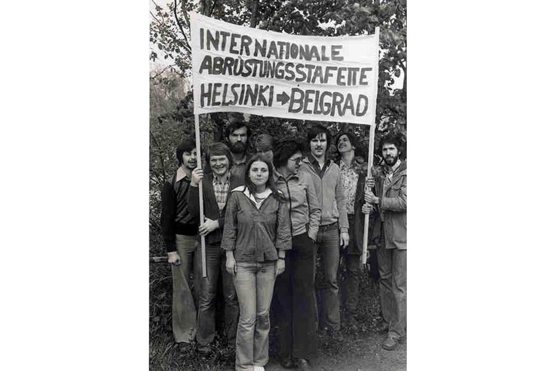 Die Friedensbewegung bewegt 1977 auch das Juze. Es gibt einen Arbeitskreis "Inte...