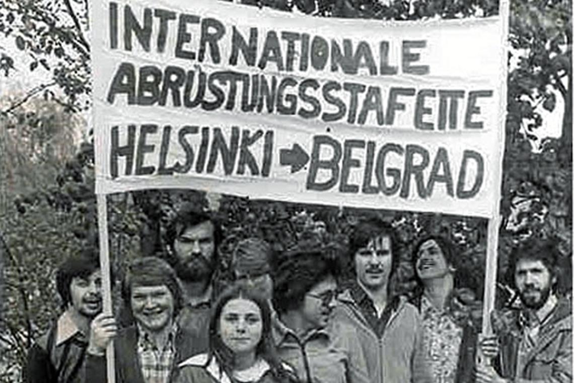 Anarchische Züge,
organisatorische
Meisterleistungen Die Friedensbewegung bewegt 1977 das Juze.