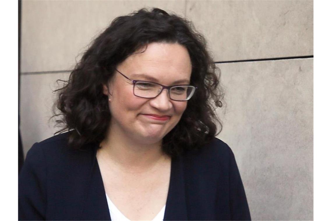 Die frühere SPD-Chefin Andrea Nahles erwägt, im September ihr Bundestagsmandat niederzulegen. Foto: Wolfgang Kumm/Archiv