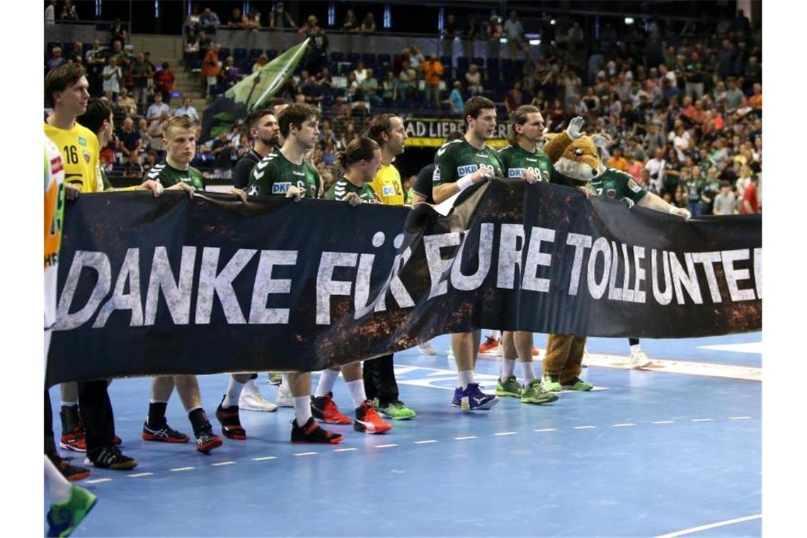 Herzschlagfinale: Flensburg jubelt, Gummersbach weint Die Füchse spielen trotz der Niederlage nächstes Jahr international. Foto: Andreas Gora